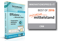 Auszeichnung: Verwaltungssoftware CRM SuccessControl
