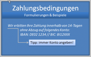 Zahlungsbedingungen - was muss in einer Rechnung stehen? | Beispiele